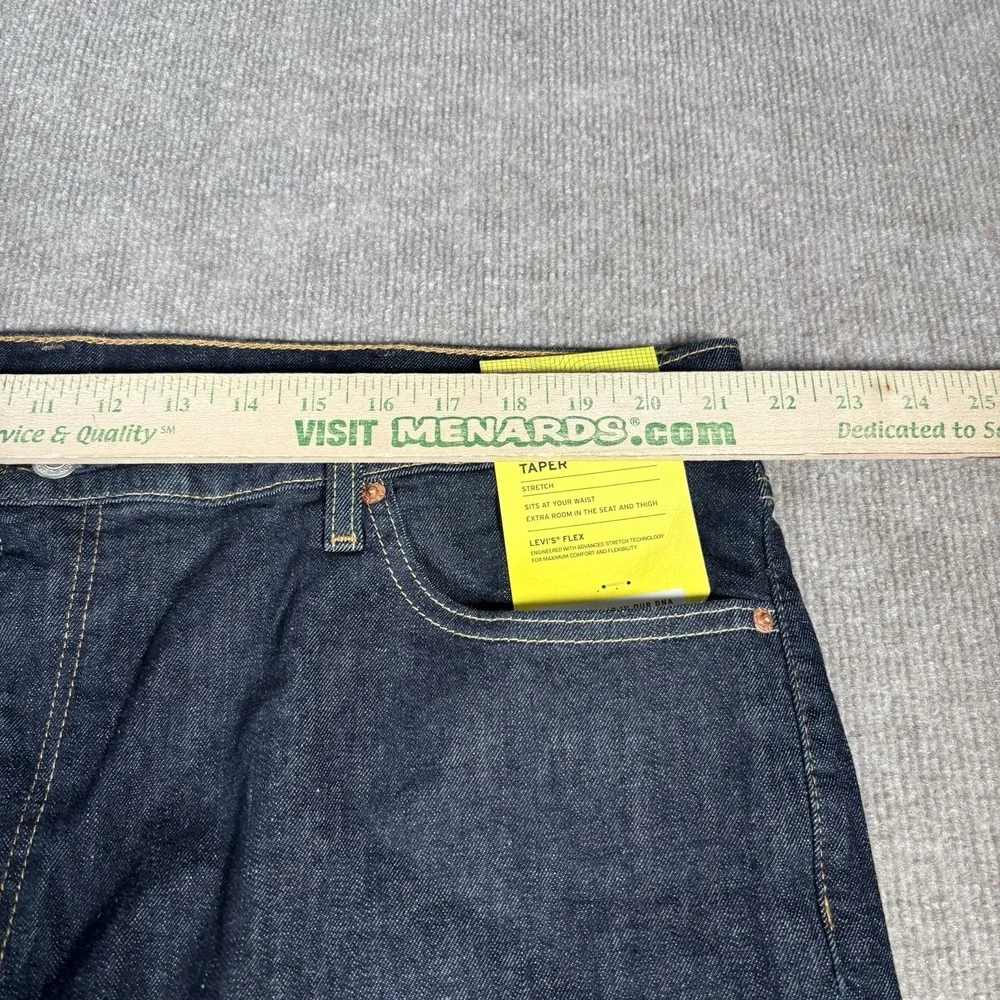 Levis 541 Jeans Mens 42x32 Athletic Fit Tapered Dark Blue Denim Stretch NWT‎